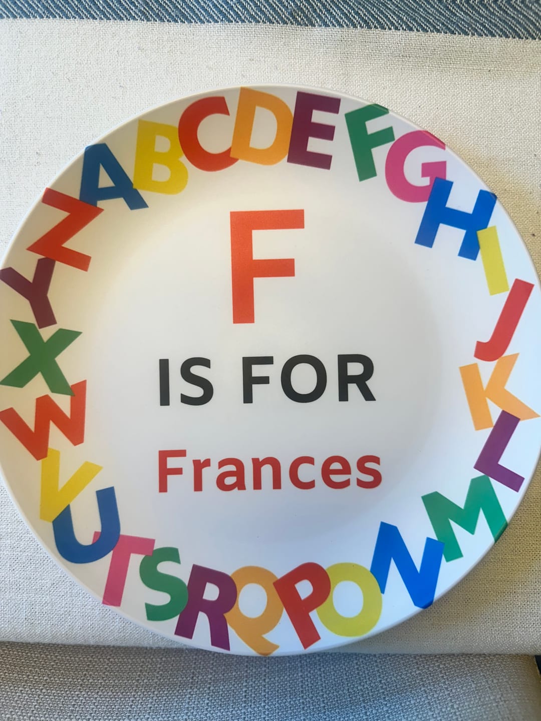 Customer photo review of Alphabet Name Plate