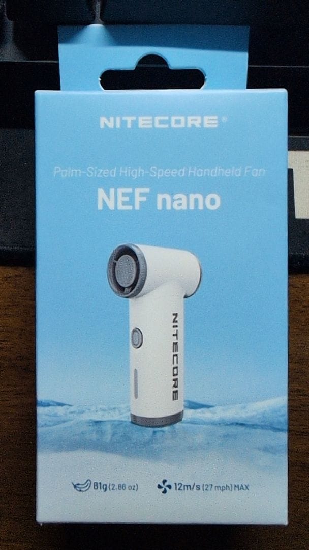 Customer photo review of NEF Nano - Palm-Sized High-Speed Handheld Fan