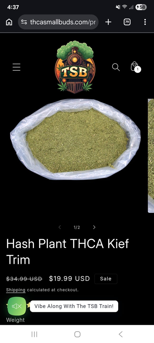 Customer photo review of Dank Work THCA Trim