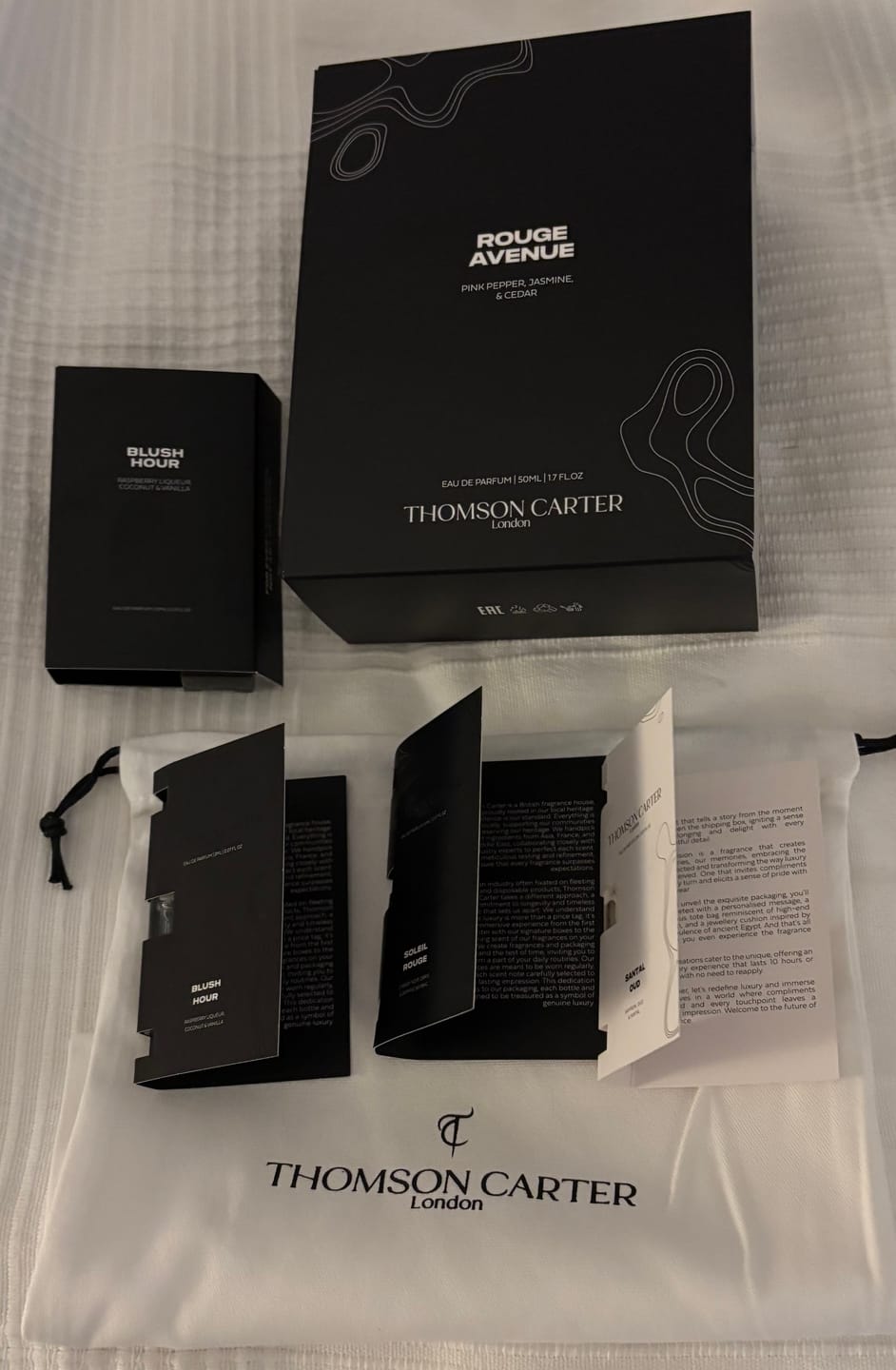 Customer photo review of 50ml Fragrance & Body Wash Bundle