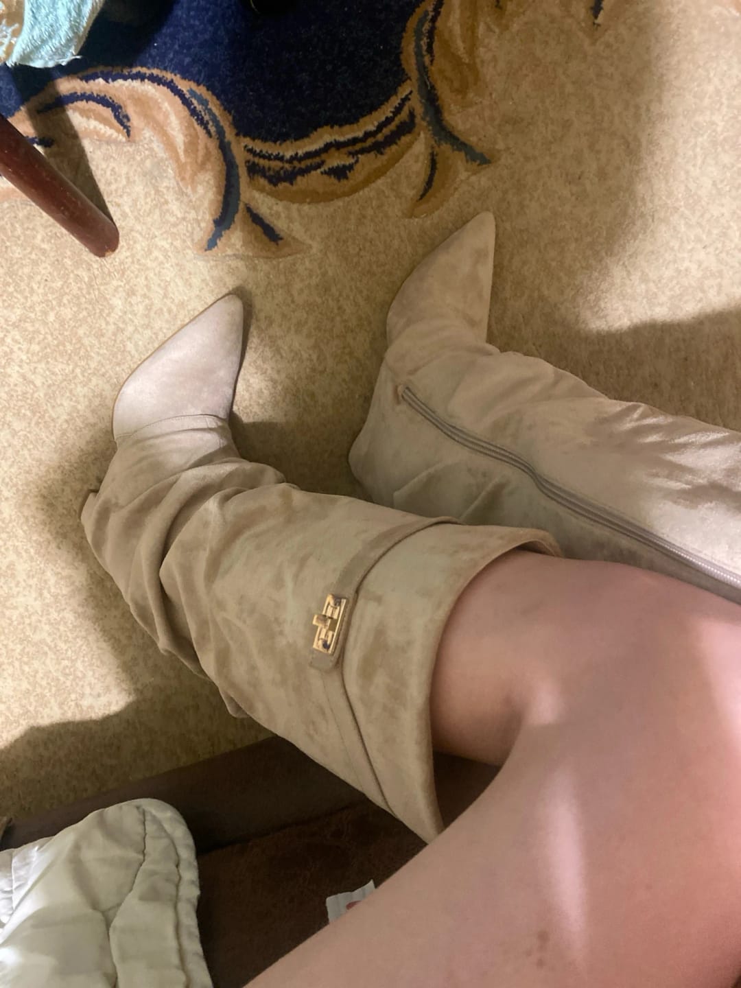 Customer photo review of Jasmin Leather Lace-Up Boots