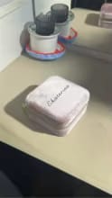 Customer photo review of Velvet Ring and Jewelry Box with Flip Lid, with or without Mirror