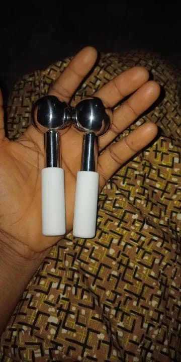 Customer photo review of Stainless Steel Cooling Globes