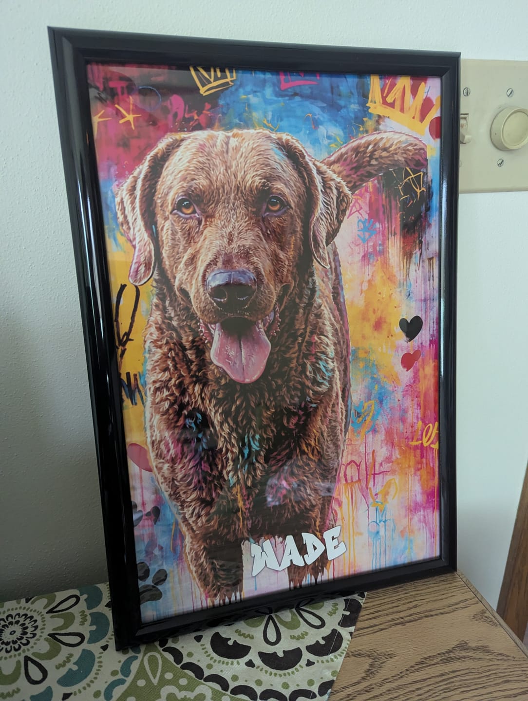 Customer photo review of Graffiti - Personalized Poster