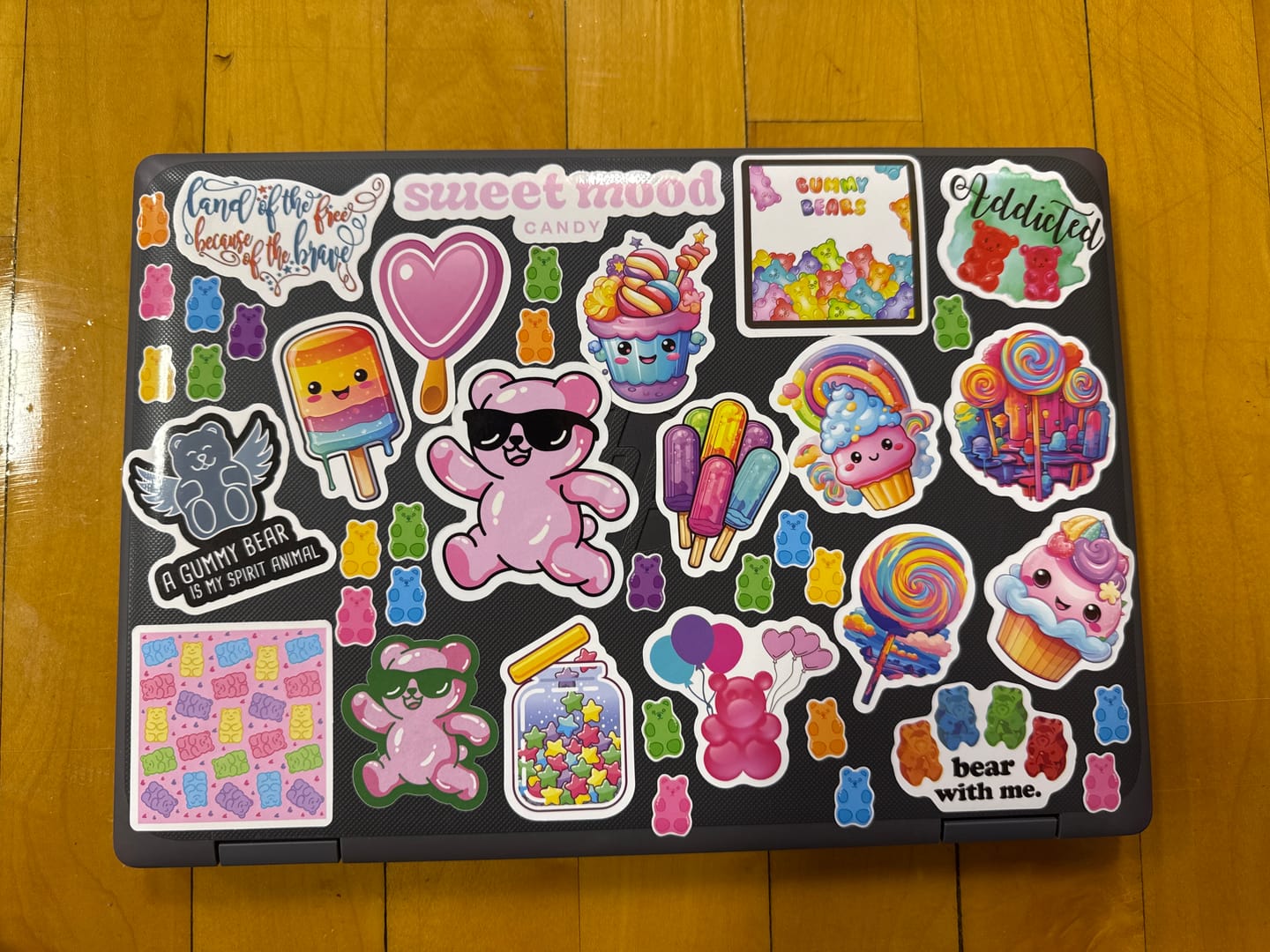 Customer photo review of Sweet Mood Logo Stickers