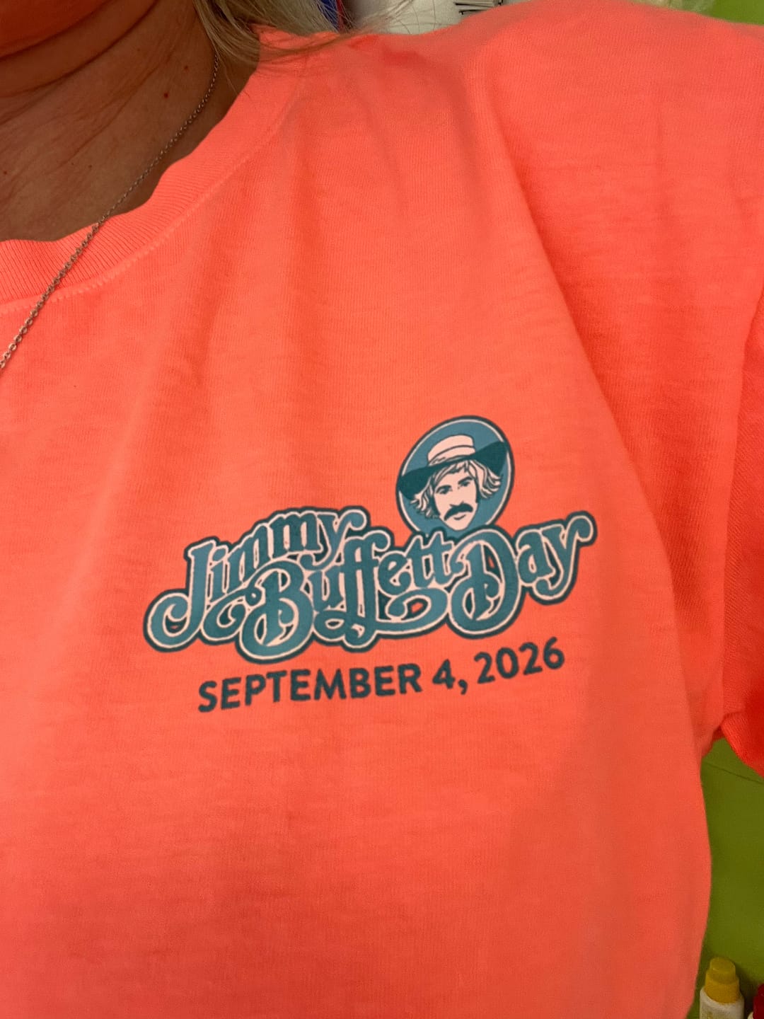 Customer photo review of 2026 Jimmy Buffett Day Scene Long Sleeve T-Shirt