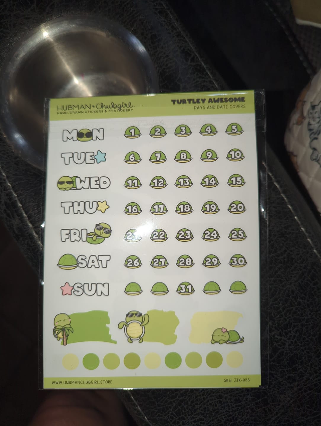 Customer photo review of Turtley Awesome Days and Date Covers