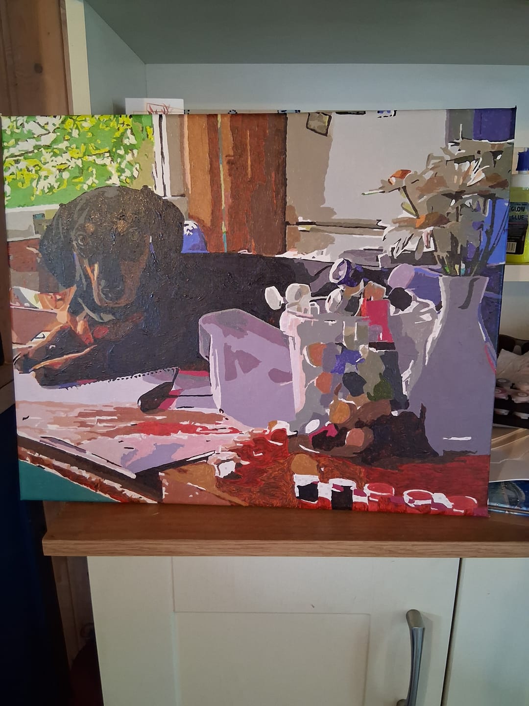 Customer photo review of Custom Paint By Numbers Kit