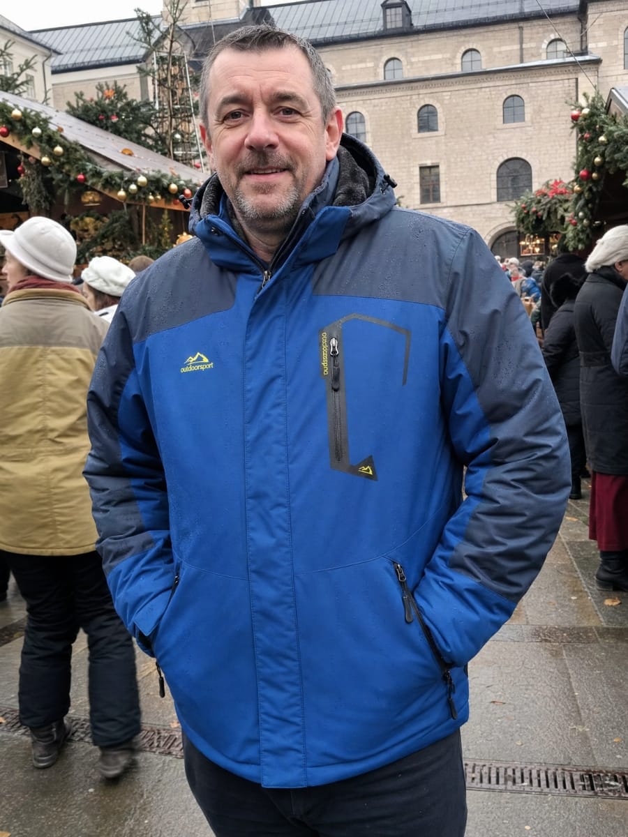 Customer photo review of Wasserdichte Winterjacke - Herren
