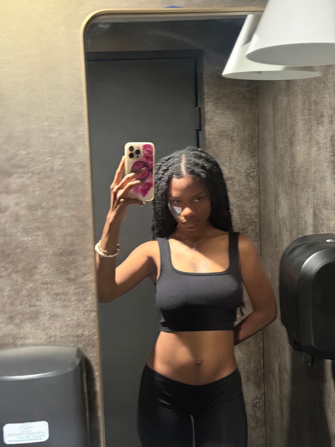 Customer photo review of Seamless LowRise Flares (Black)
