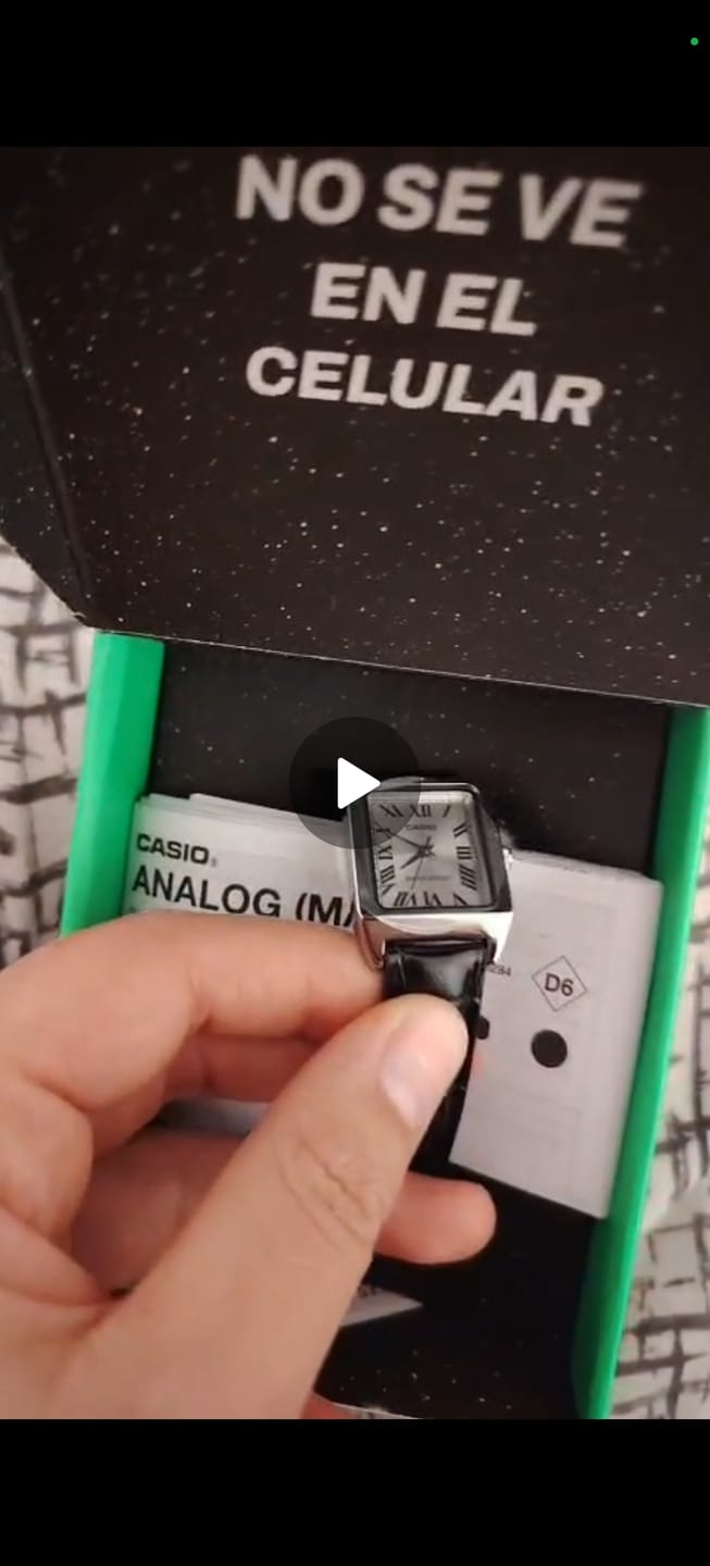 Customer photo review of Reloj Casio Tank Análogo LTP-V007L-7B1UDF Cuero Dial Plateado