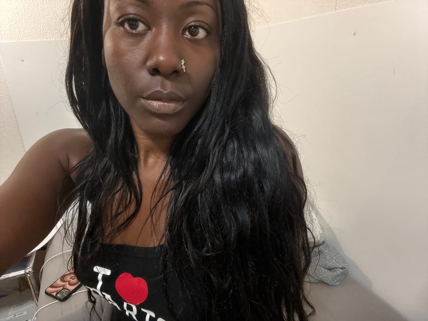 Customer photo review of Body Wave Texture Human Hair U Part Wig AU04