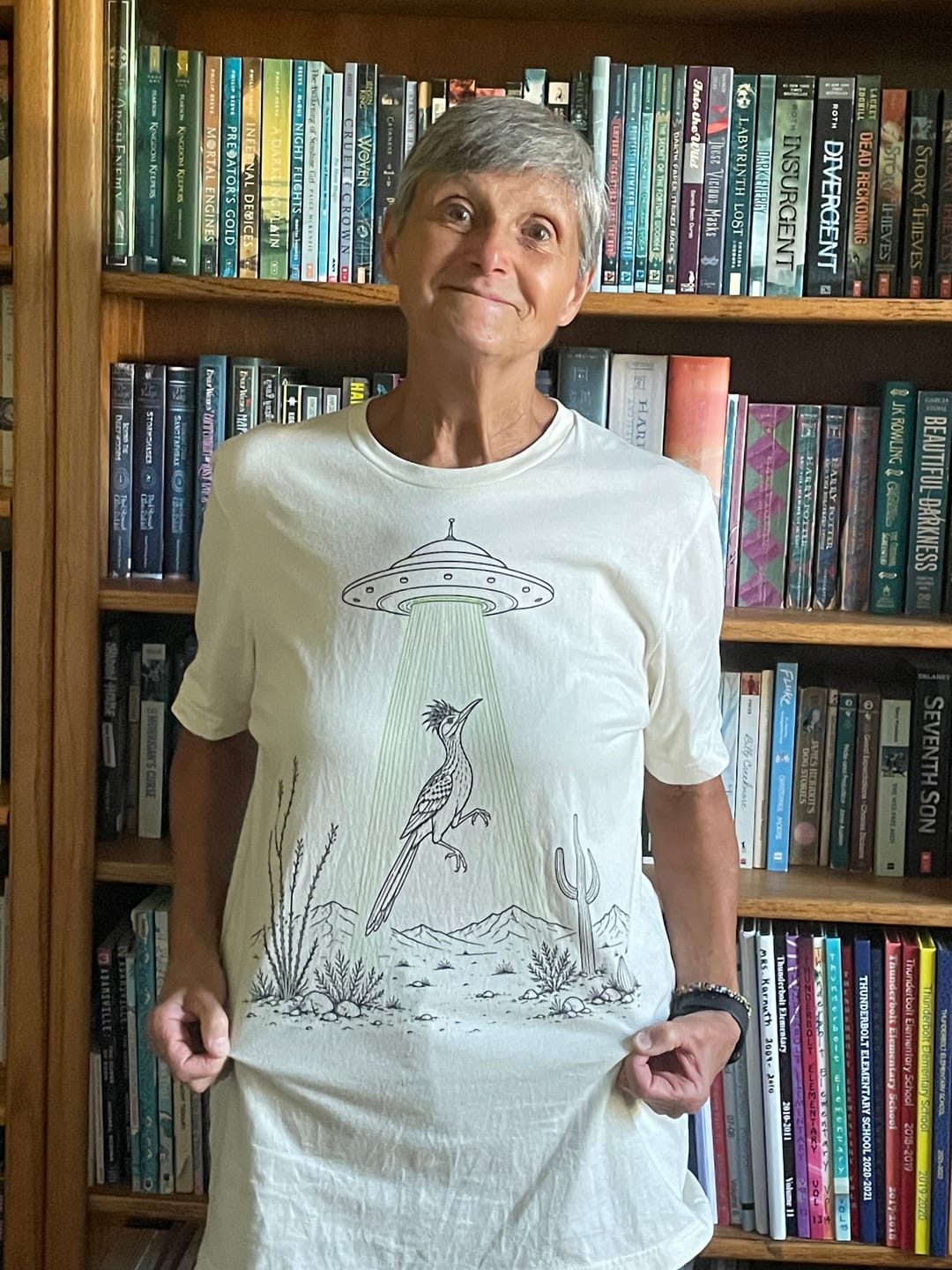 Customer photo review of Roadrunner and UFO Tee