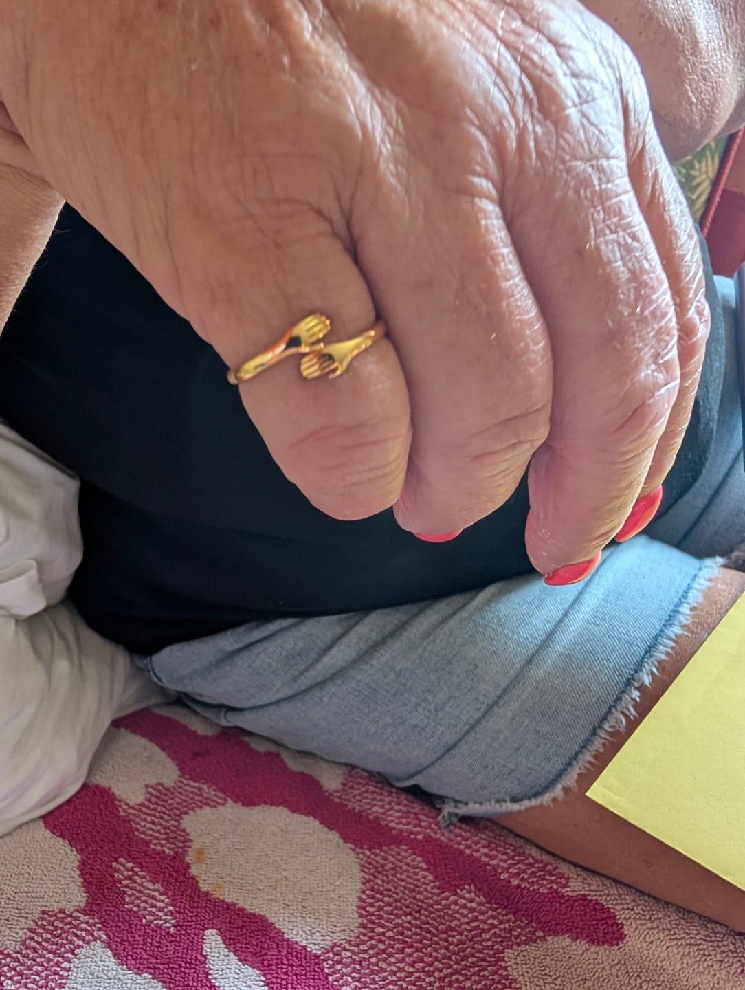 Customer photo review of The “Always With You” Hug Ring