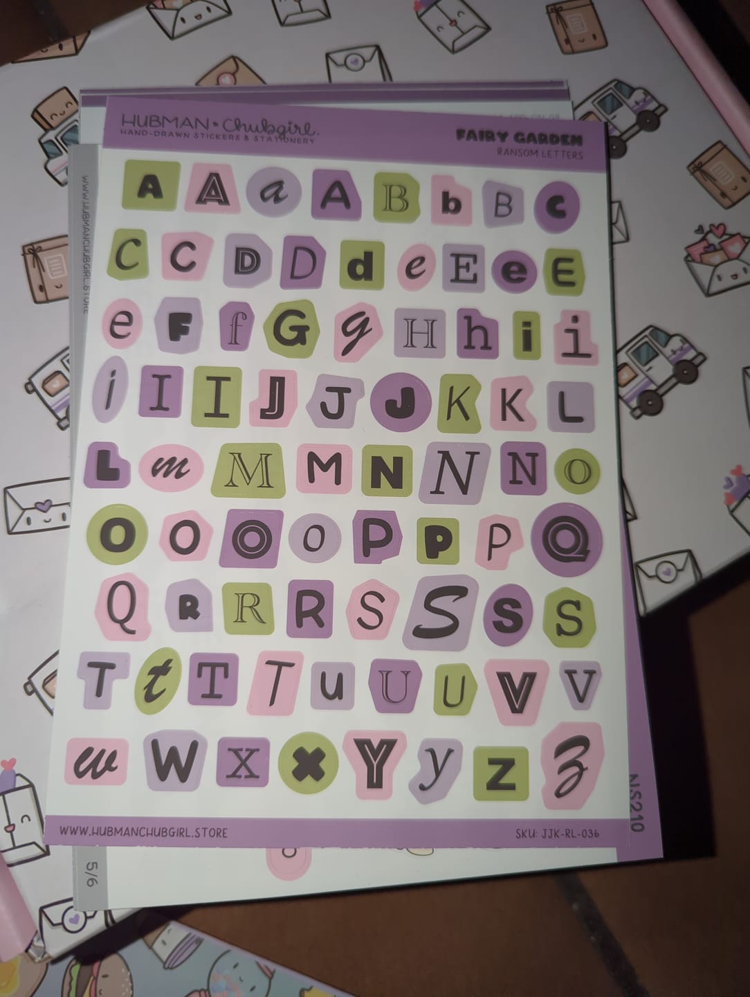 Customer photo review of Fairy Garden Ransom Letters