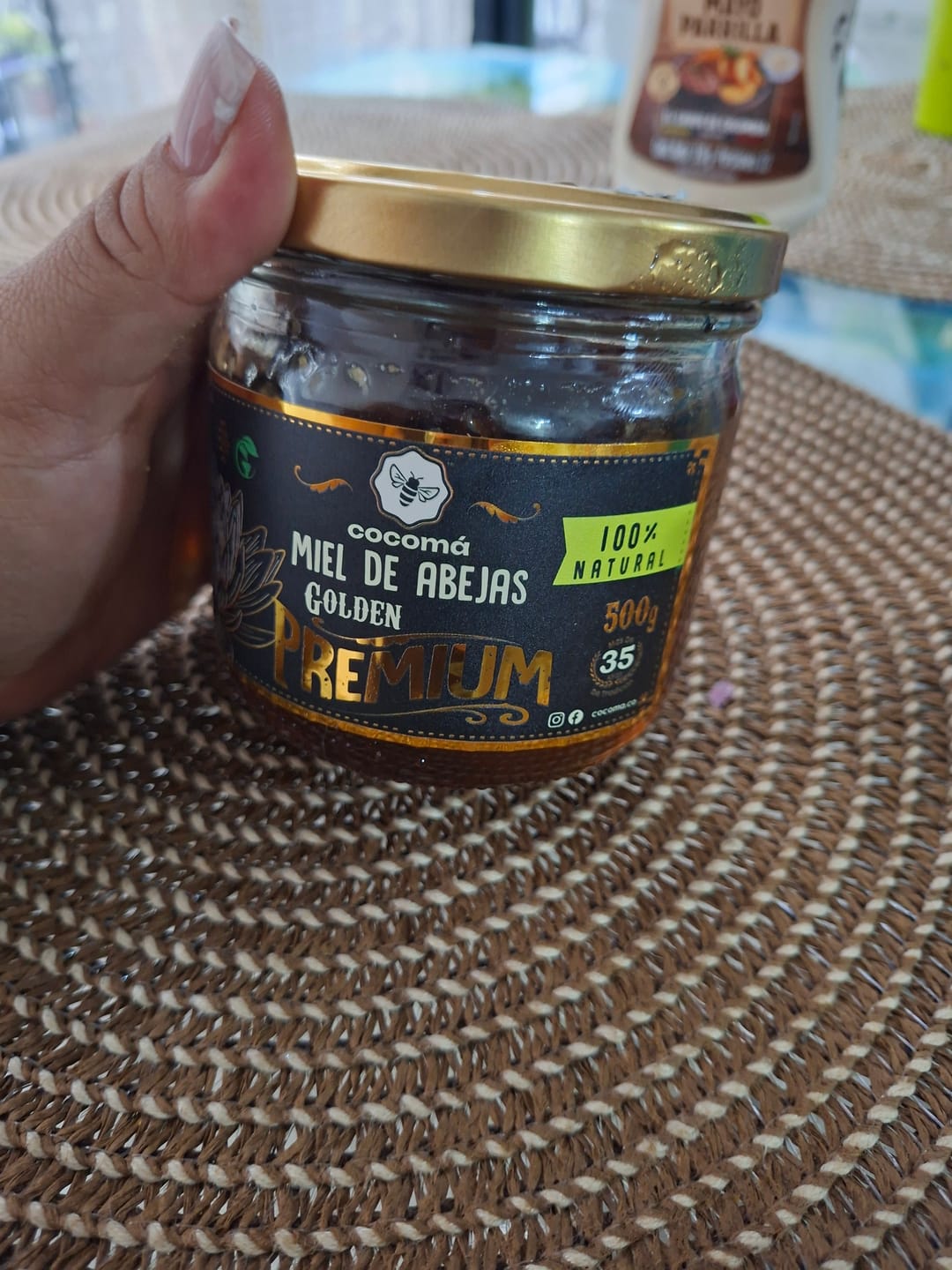 Customer photo review of Miel Con Panal Origen Tierra Alta Córdoba
