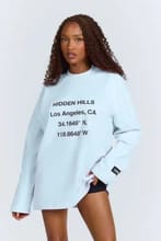 Customer photo review of VINTAGE LOGO LONGSLEEVE T-SHIRT LIGHT BLUE