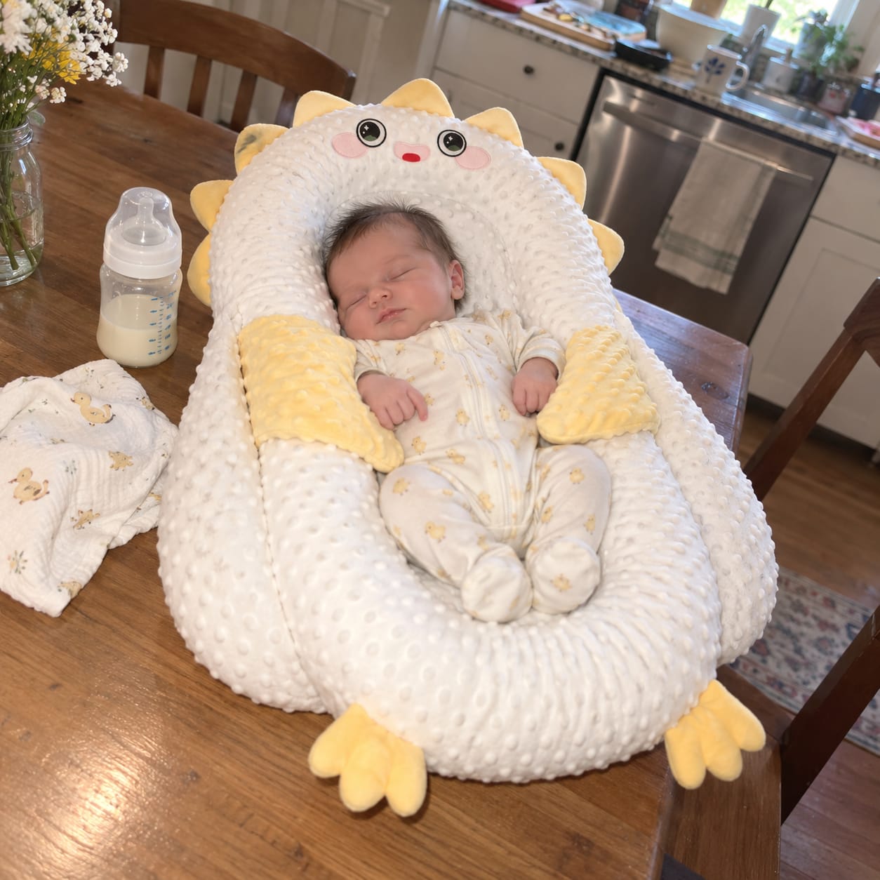 Customer photo review of HuggyNest Cozy Hug Pillow