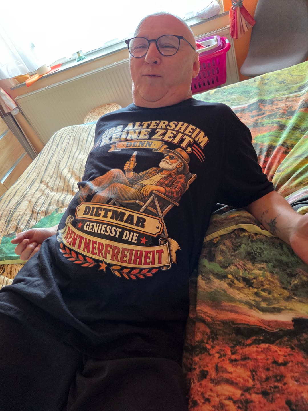 Customer photo review of Thomas genießt die Rentner Freiheit - personalisierbar