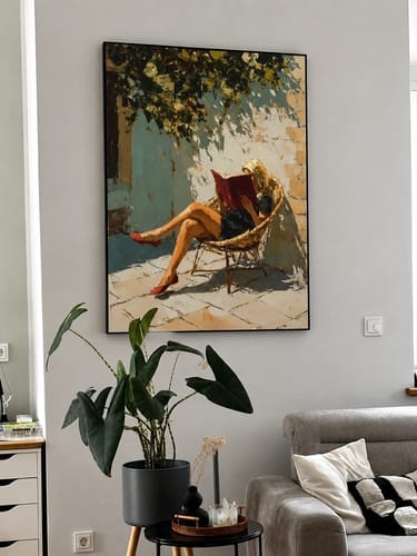 Customer photo review of Modern Folk Art｜Sunlit Reading Retreat