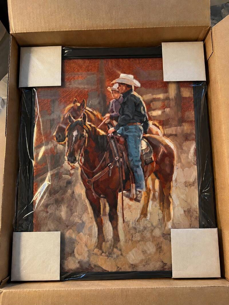 Customer photo review of Museum-Quality Custom Oil Paintings