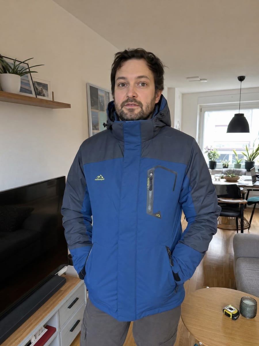 Customer photo review of Wasserdichte Winterjacke - Herren