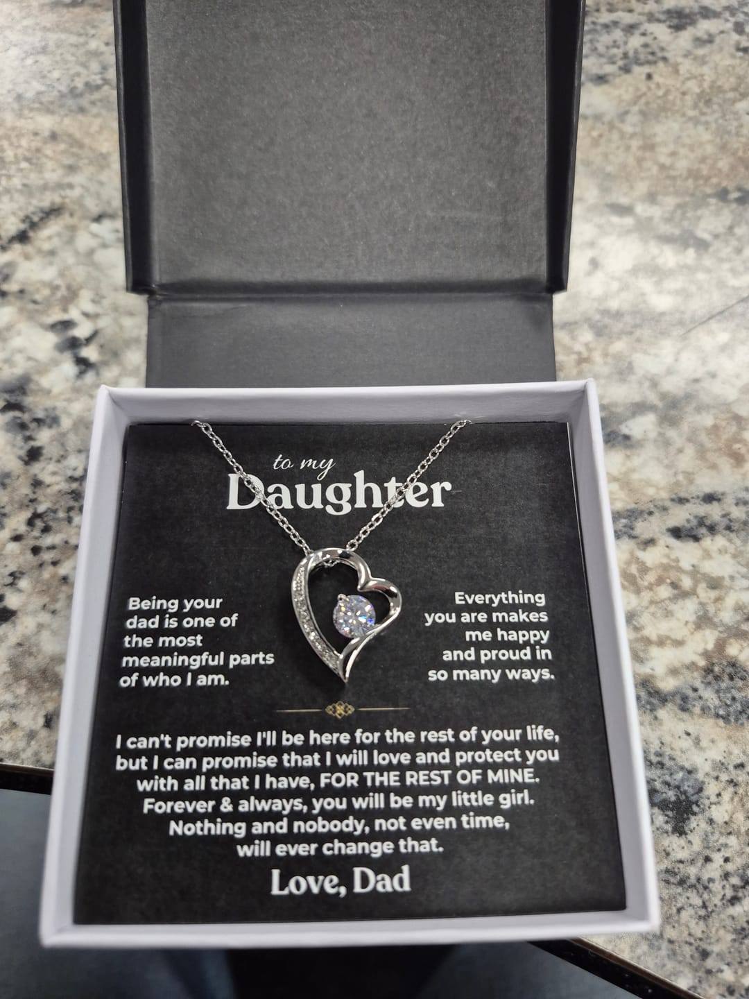 Customer photo review of To My Daughter - Being Your Dad - Beautiful Gift Set - SS622