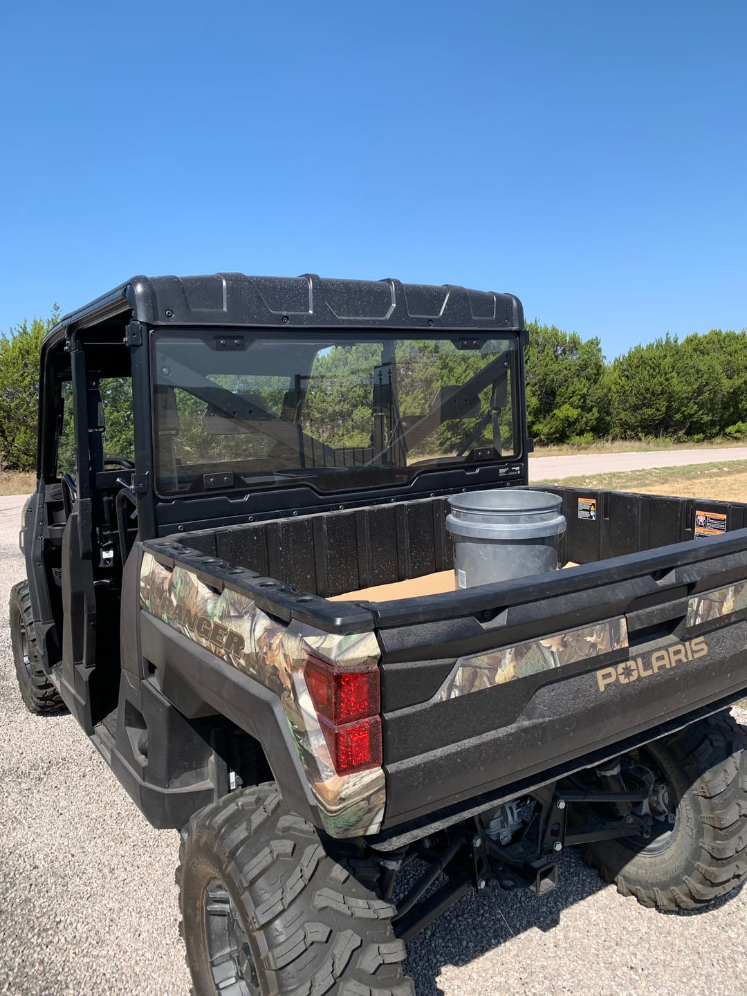 Customer photo review of UTV Rear Glass Window