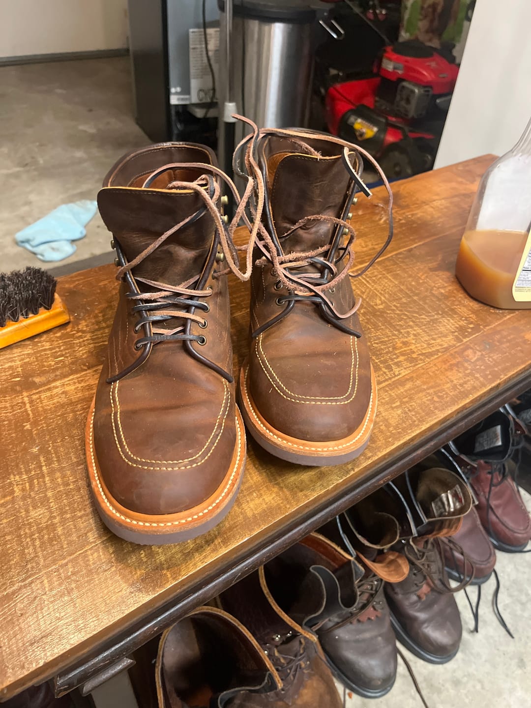 Customer photo review of Indiana Moctoe Boot  - luosjiet®boots - Red Brown Crazy Horse Cowhide