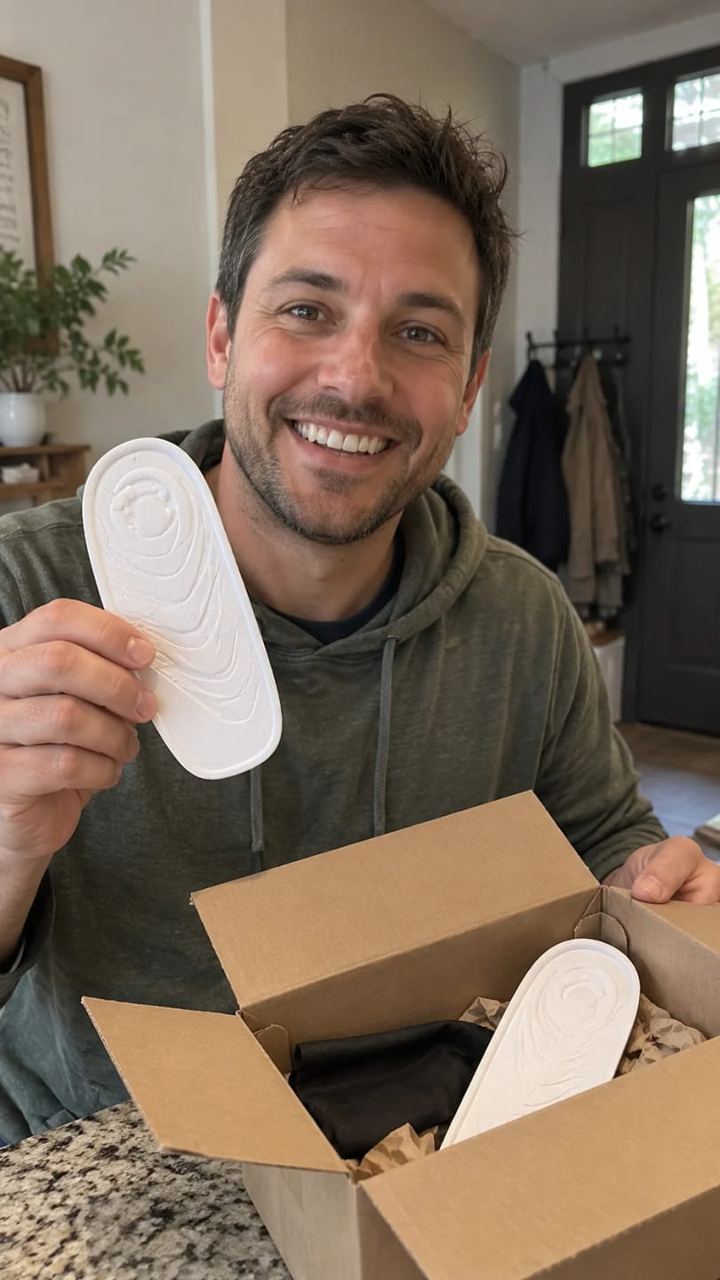 Customer photo review of Lendor diszkrét test magasító cipőbetét