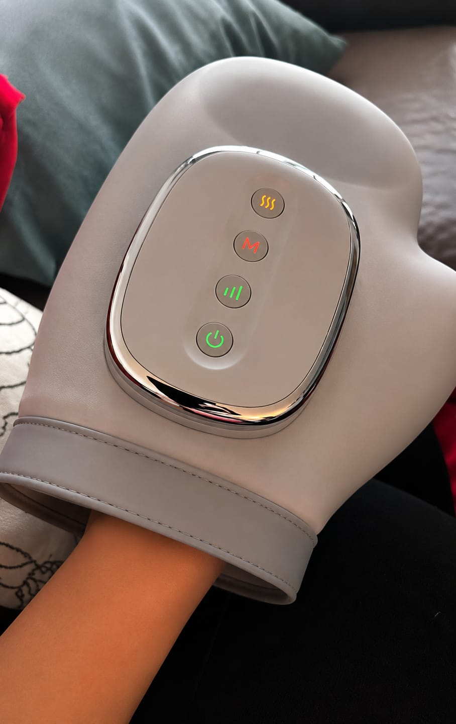 Customer photo review of Handmassagegerät mit Wärme & Kompression