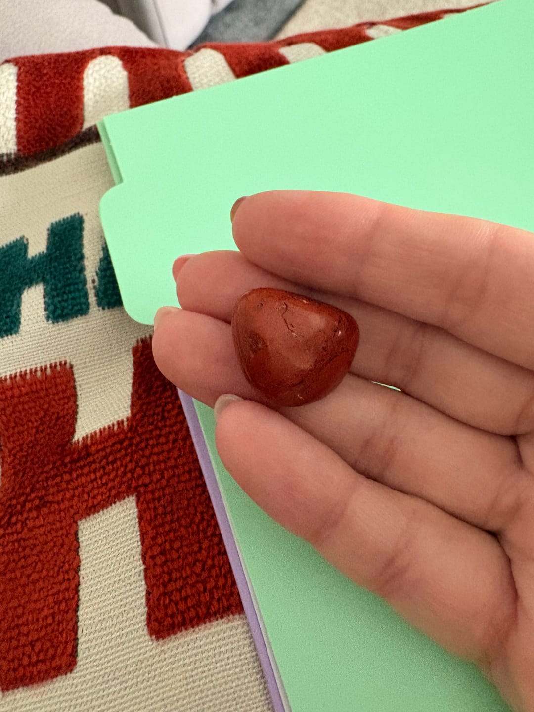 Customer photo review of Carnelian - Tumblestone