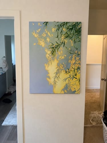 Customer photo review of Expressive Contemporary Art｜Bamboo Light Reflection