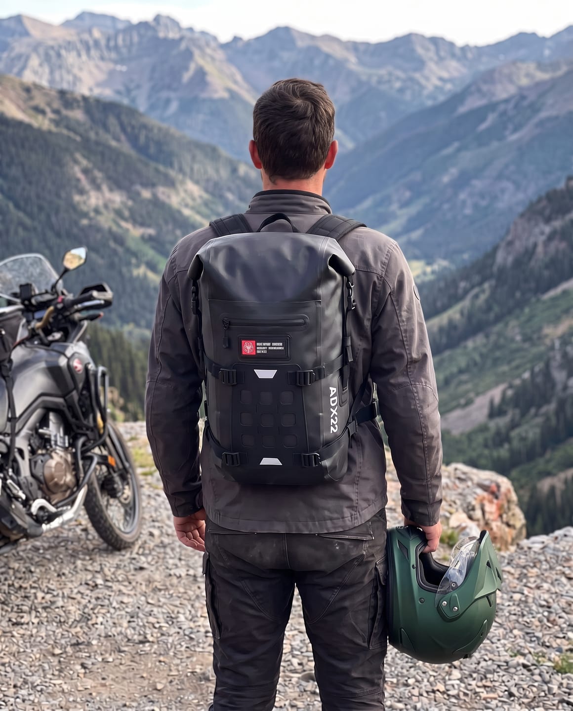 Customer photo review of 22L - Explorer Adventure Touring Backpack