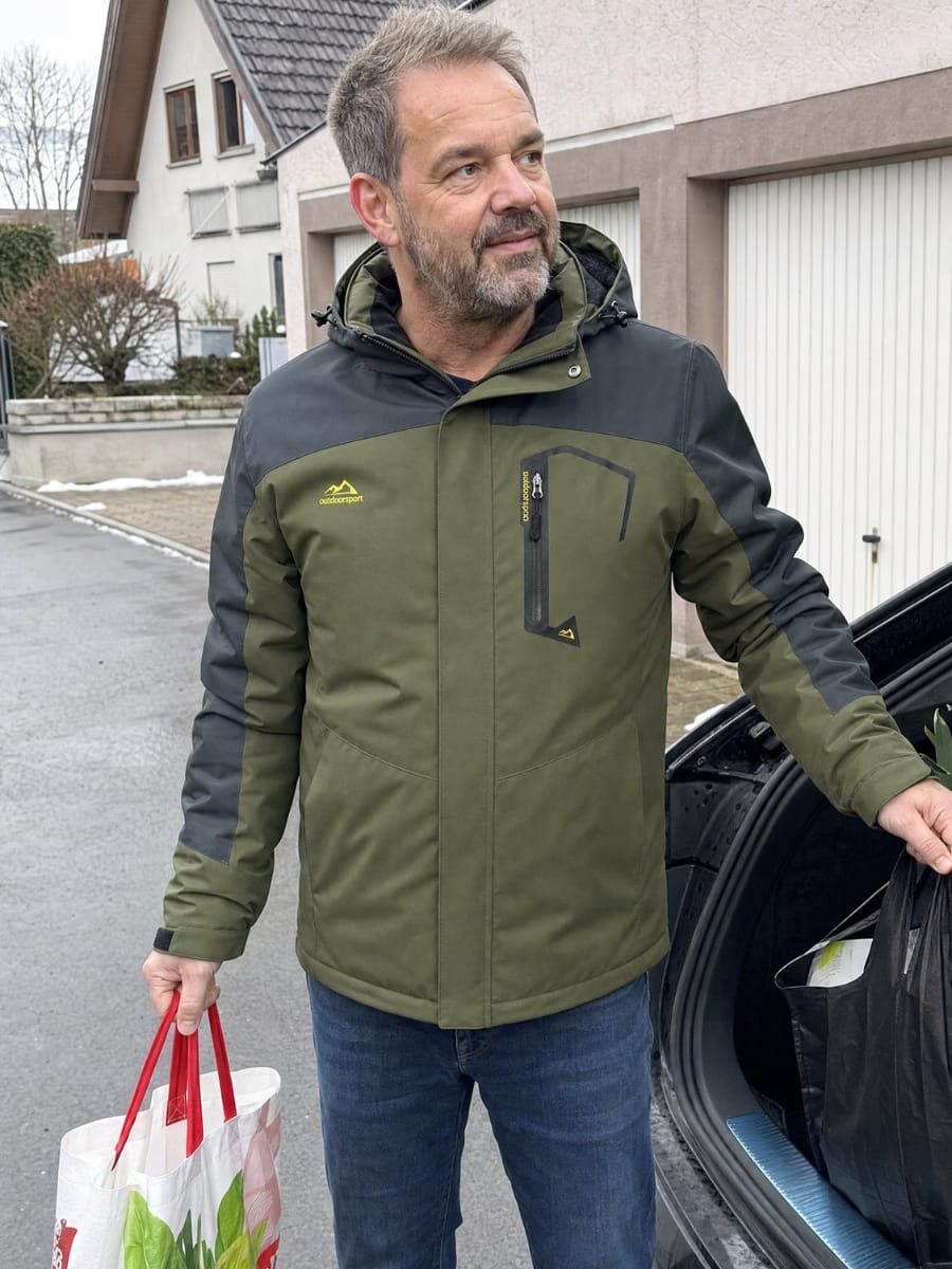 Customer photo review of Wasserdichte Winterjacke - Herren