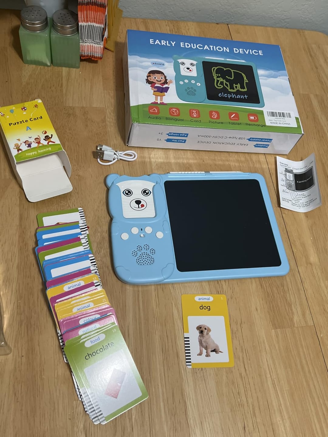 Customer photo review of Talking Flash Cards for Toddlers