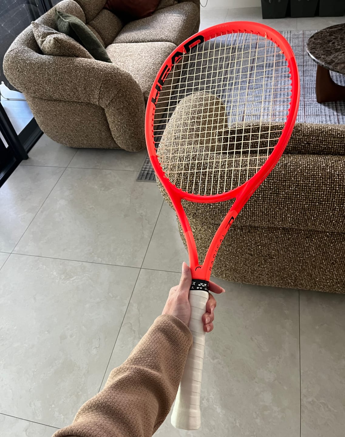 Customer photo review of HEAD RADICAL TEAM L 2025 (260g) Tennis Racquet - Strung & Free Grip