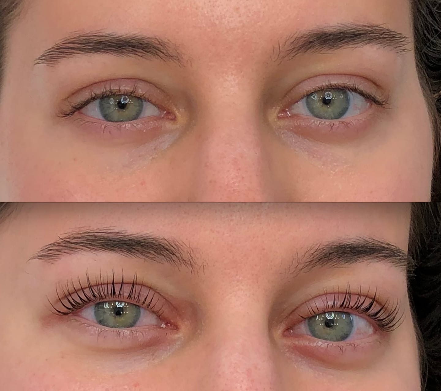 Customer photo review of Pure Care Lash & Brow Lift Pack