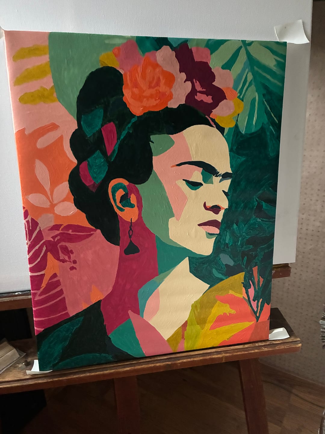 Customer photo review of Malen nach Zahlen - Tropische Frida