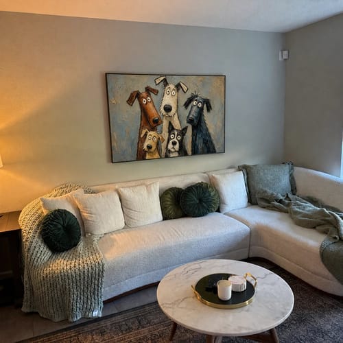 Customer photo review of Modern Folk Art｜Curious Canine Council