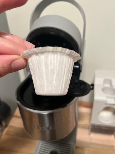 Customer photo review of Savepod® Disposable Coffee Filters - 100% Compostable