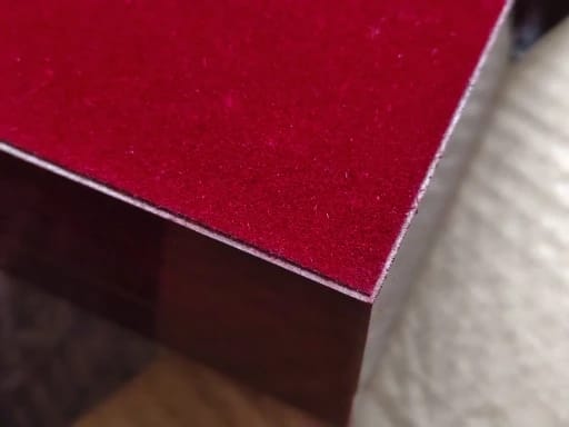 Customer photo review of Wooden Lockable Jewelry Box for Rings and Earrings