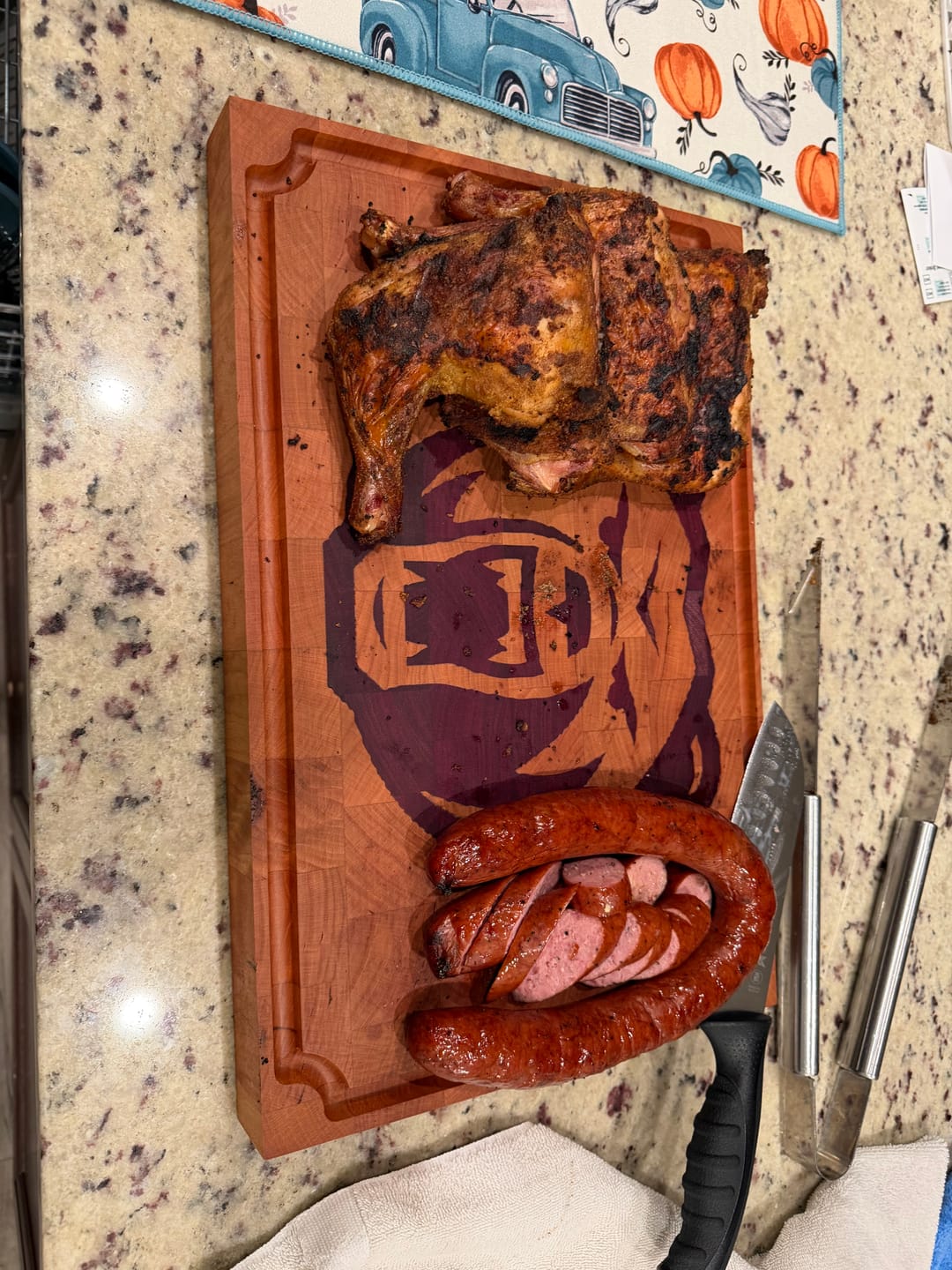 Customer photo review of Purple Heart Inlay Plug (18"x12")