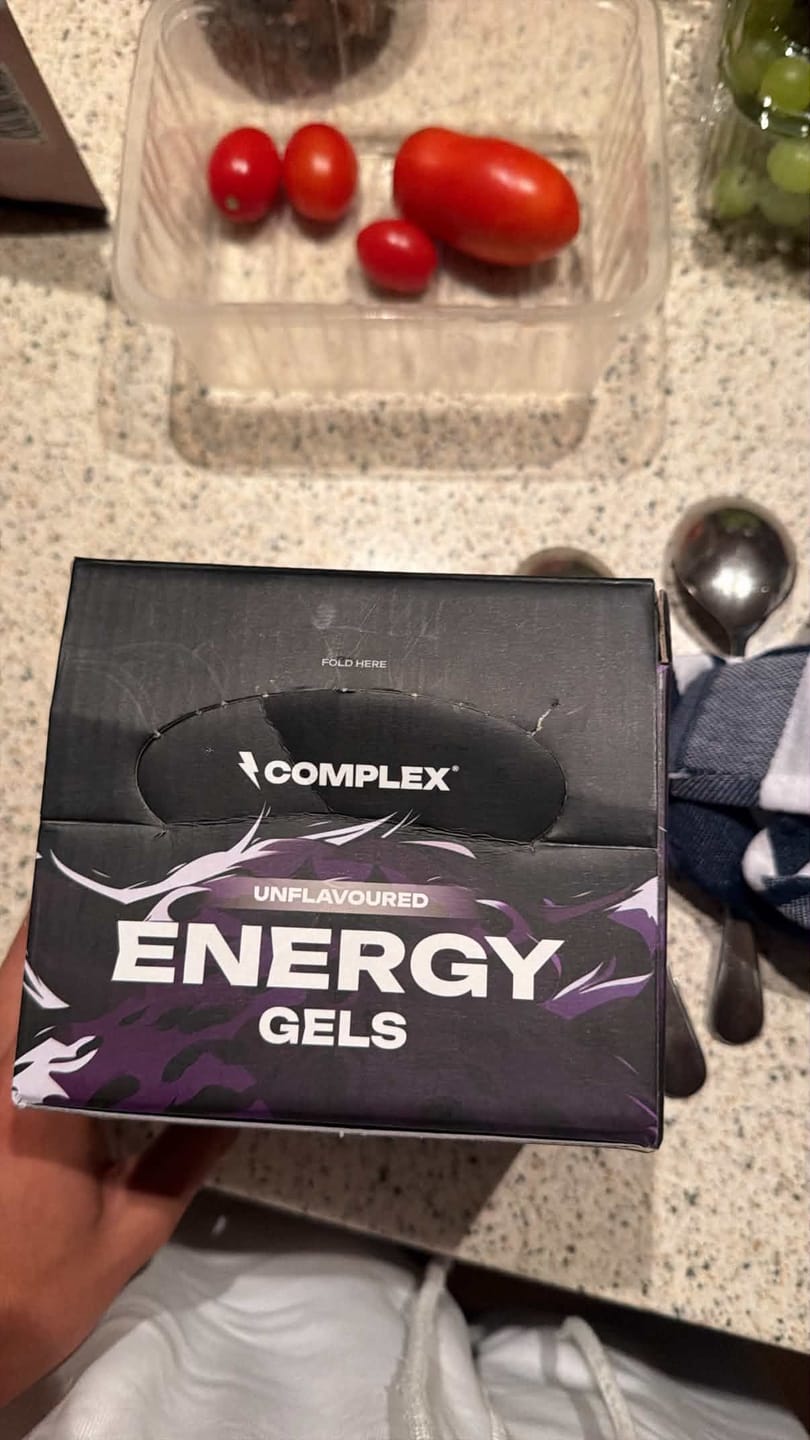 Customer photo review of Dual-Carb Energy Gel | 12 Pack