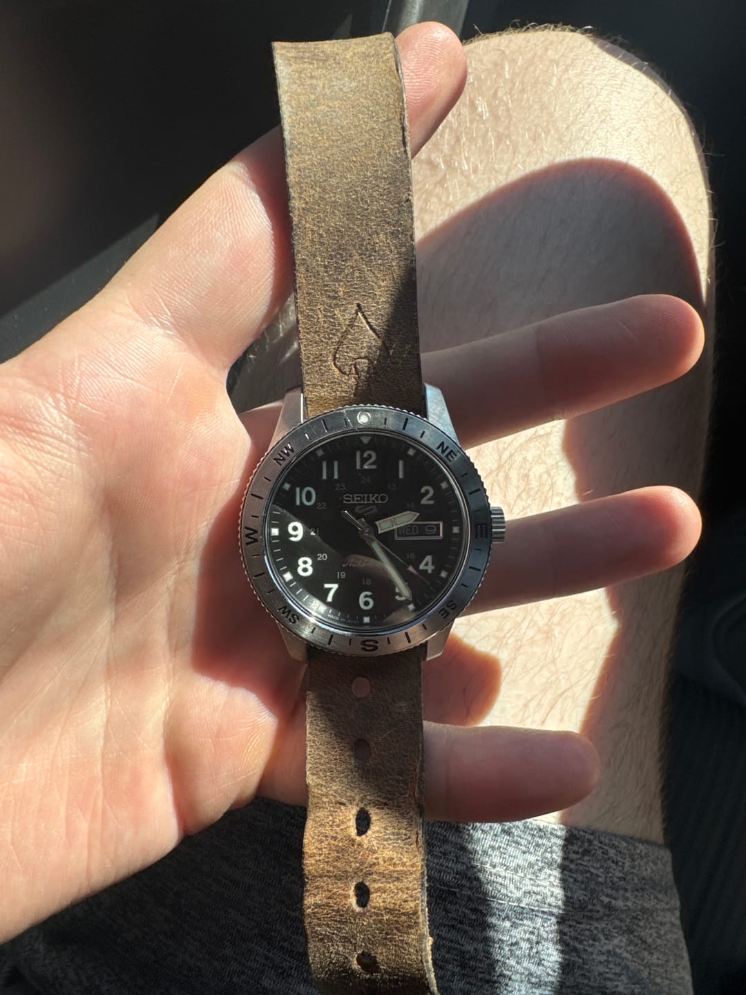 Customer photo review of W.O.E. Leather Single Pass Strap