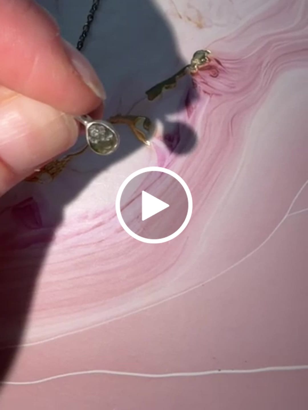 Customer video review of Moldavite - Mini necklace pendant