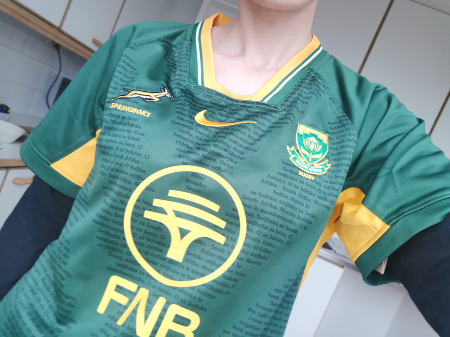 Customer photo review of Springboks Nike Women's 2026 RGR Stadium Jersey