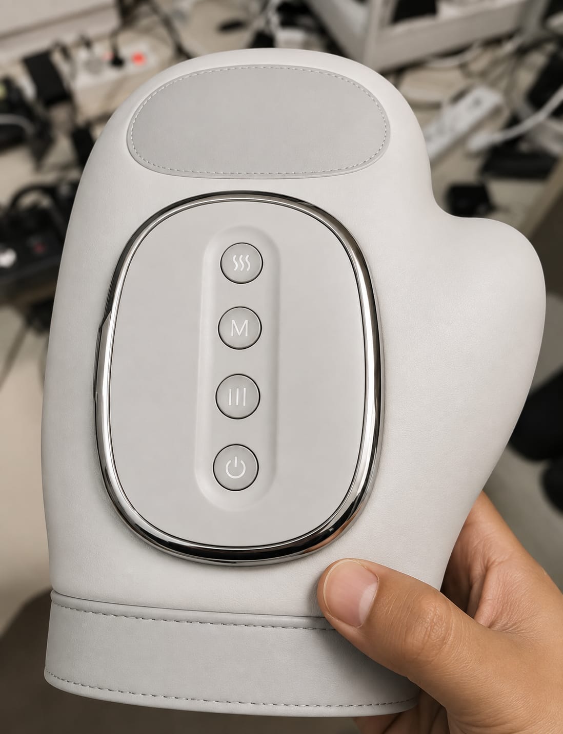 Customer photo review of Handmassagegerät mit Wärme & Kompression