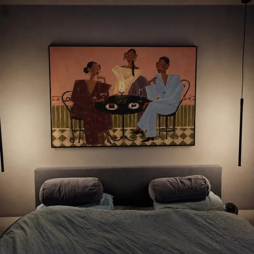 Customer photo review of Modern Folk Art ｜ Twilight Gathering
