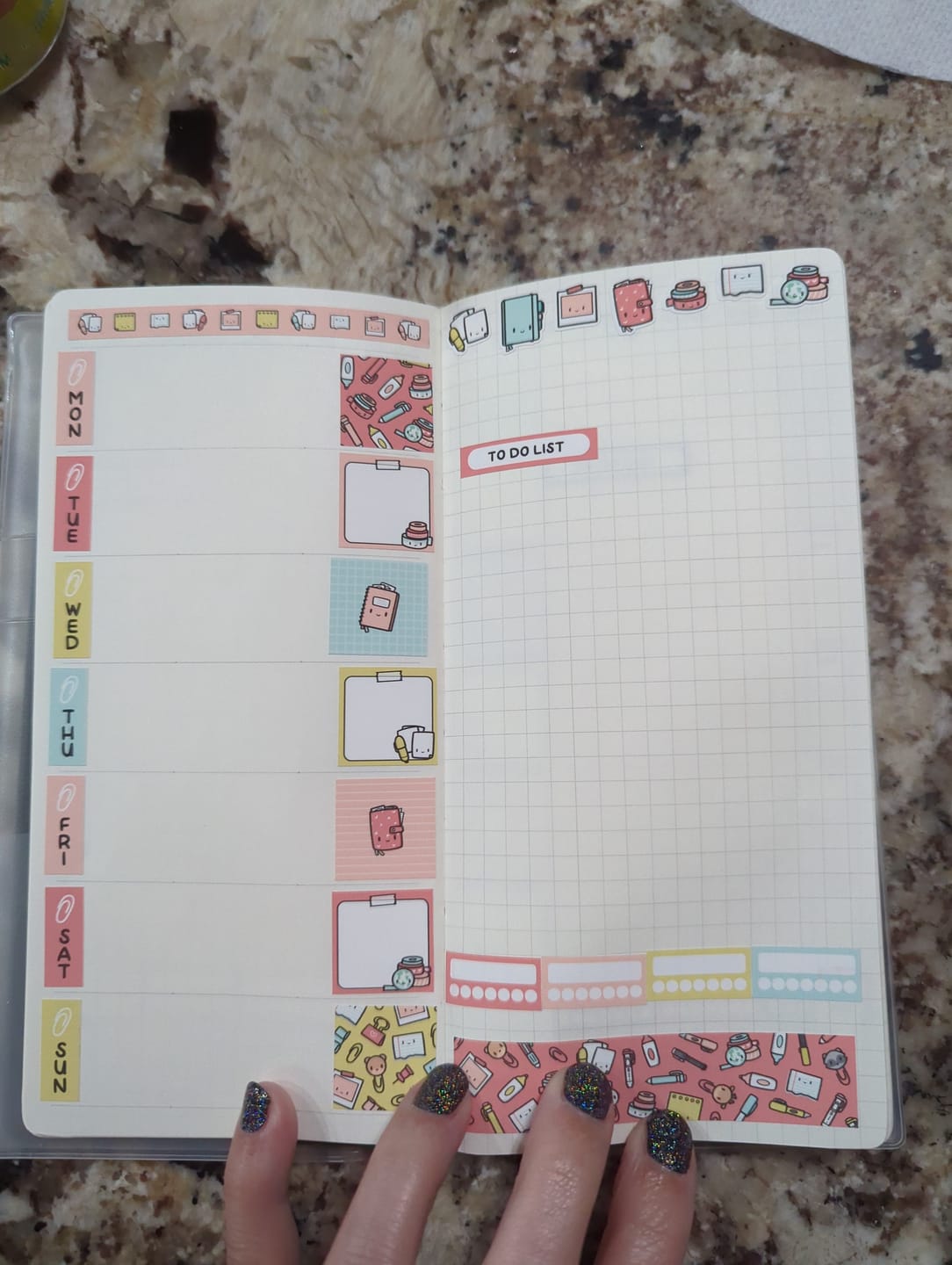Customer photo review of I Love Stationery Theme Hobonichi Weeks Kit